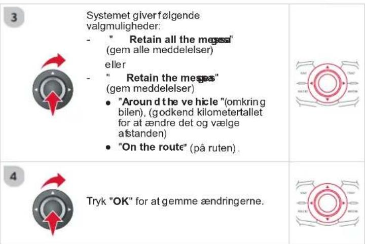 CITROEN DS5 2012.5 - INDSTILLING AF FILTER OG VISNING AF TRAFIKMELDINGER - 7