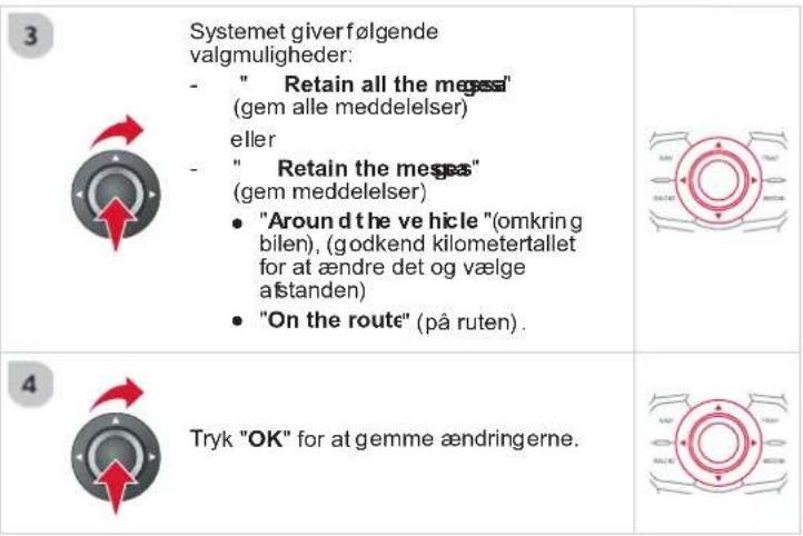 CITROEN DS5 2012.5 - INDSTILLING AF FILTER OG VISNING AF TRAFIKMELDINGER - 3