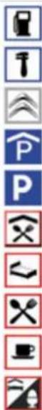 CITROEN DS5 2013.5 - Liste over interessepunkter (POI) - 1