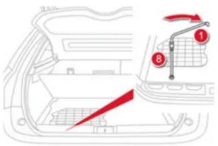 CITROEN DS5 2013.5 - Adgang til reservehjul - 2