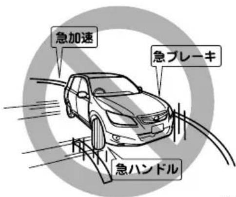 急加速 急ブレーキ 急ハンドル