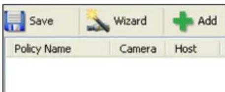 Save Wizard Add Policy Name Camera Host