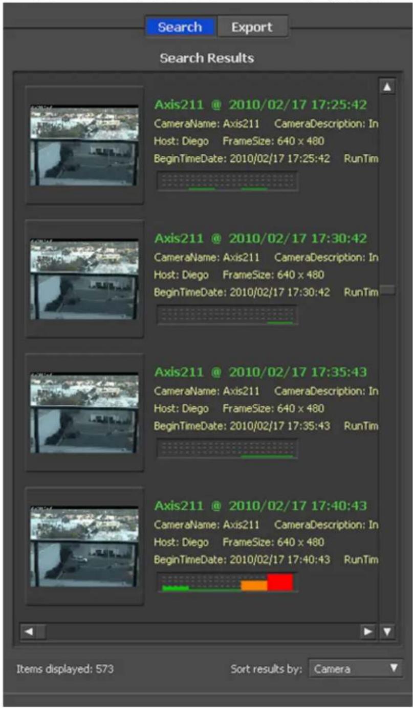 Search Export Search Results Axis211 @ 2010/02/17 17:25:42 CameraName: Axis211 CameraDescription: In Host: Diego FrameSize: 640 x 480 BeginTimeDate: 2010/02/17 17:25:42 RunTim Axis211 @ 2010/02/17 17:30:42 CameraName: Axis211 CameraDescription: In Host: Diego FrameSize: 640 x 480 BeginTimeDate: 2010/02/17 17:30:42 RunTim Axis211 @ 2010/02/17 17:35:43 CameraName: Axis211 CameraDescription: In Host: Diego FrameSize: 640 x 480 BeginTimeDate: 2010/02/17 17:35:43 RunTim Axis211 @ 2010/02/17 17:40:43 CameraName: Axis211 CameraDescription: In Host: Diego FrameSize: 640 x 480 BeginTimeDate: 2010/02/17 17:40:43 RunTim Items displayed: 573 Sort results by: Camera