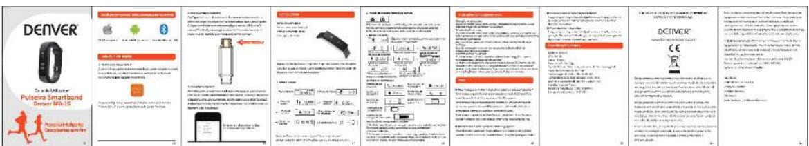 DENVER Cate & Uthelator Pulseira Smartband Denver 5th-15 Aquechus Hidgale Dordetina smartin Deliver®