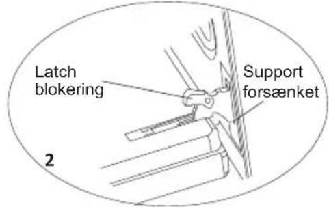 Latch lock Recessed support 2