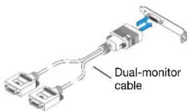 Dual-monitor cable