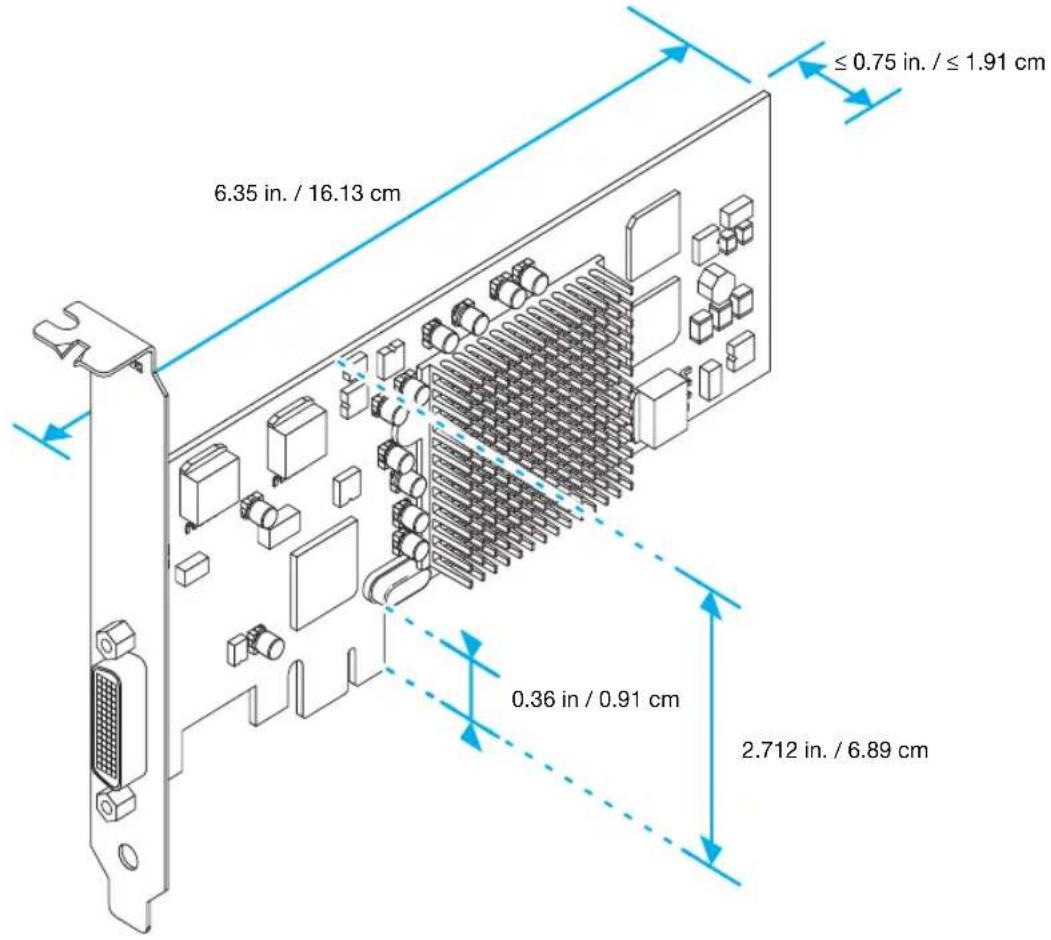 ≤ 0.75 in. / ≤ 1.91 cm 6.35 in. / 16.13 cm 0.36 in / 0.91 cm 2.712 in. / 6.89 cm