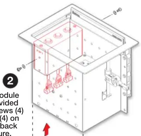2 module vided ews (4) (4) on back ure.