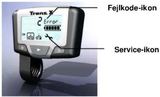 Tranz X 2 Error On Fejlkode-ikon Service-ikon