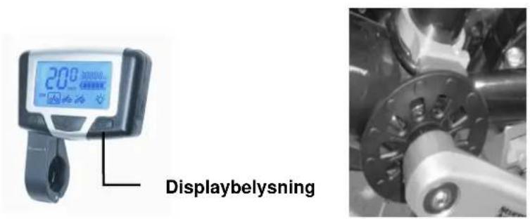 20°C Displaybelysning