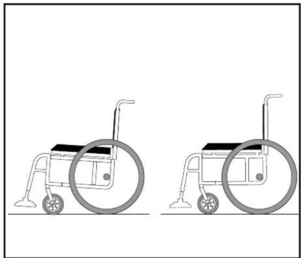 Handicare Exigo 10 - Indstilling af sædehøjde bagtil - 1