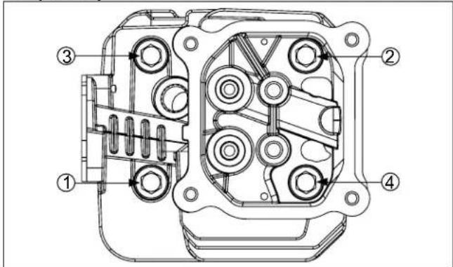 Technical diagram of a mechanical assembly with numbered components for identification