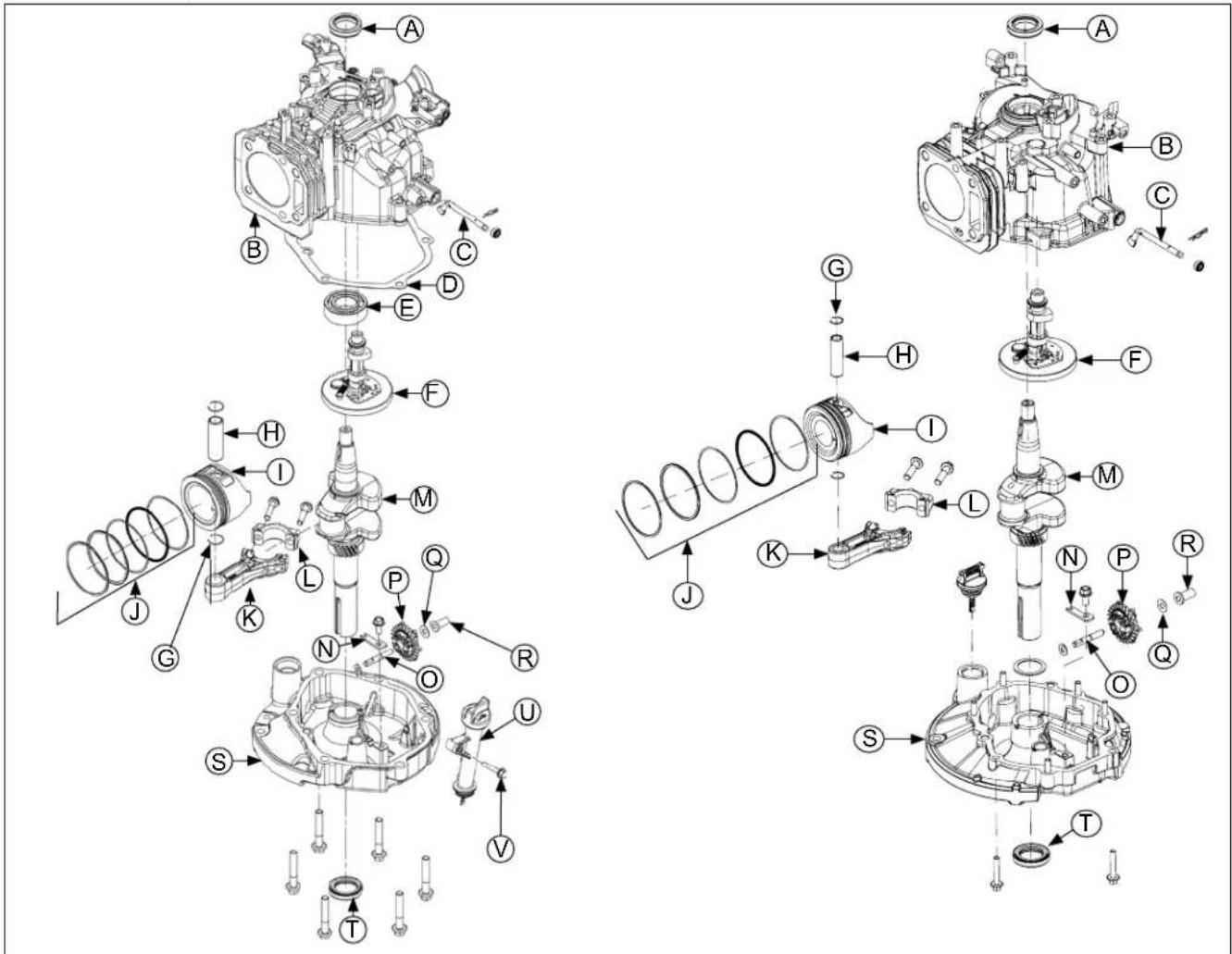 Technical diagram of mechanical assembly with labeled parts for engine, motor, and gear assembly