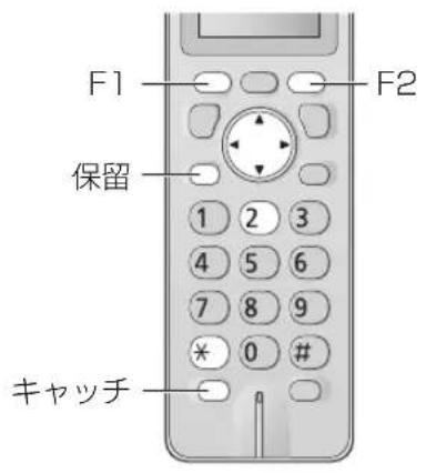 F1 保留 F2 キャッチ