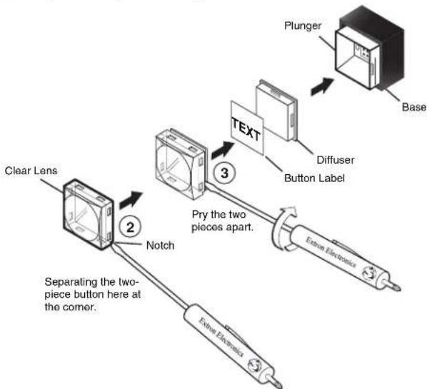 Extron DVS 510 SA - Replacing Button Labels - 1