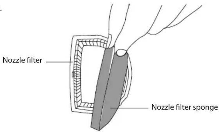 Nozzle filter Nozzle filter sponge