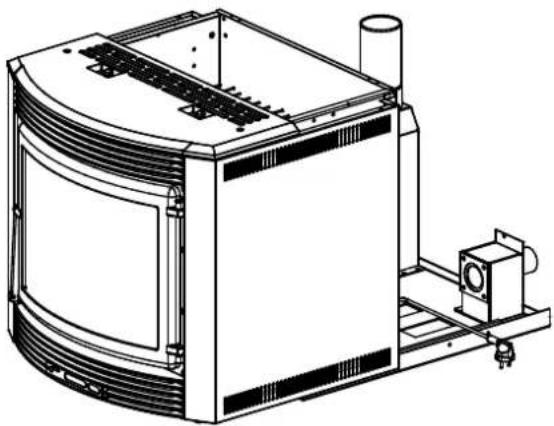 Technical line drawing of a mechanical device with no visible text or symbols