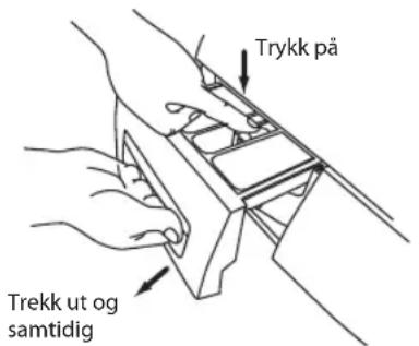 Trykk på Trekk ut og samtidig