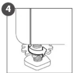 Logik L612WSM16E - Levelling the Washing Machine - 4