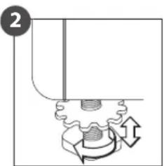 Logik L612WSM16E - Levelling the Washing Machine - 2