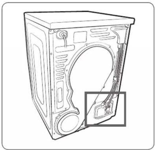 SAMSUNG DV90M50003W - Avløpsslange (hvis det trengs) - 1
