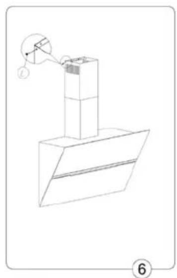 Witt WSE901BX - To install the hood proceed as follows: - 5