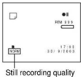NORM 17:09 30/9/2003 Still recording quality