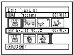 Edit PlayList #AI Programs 001/014 PlayList No.02 007/007 ADD T