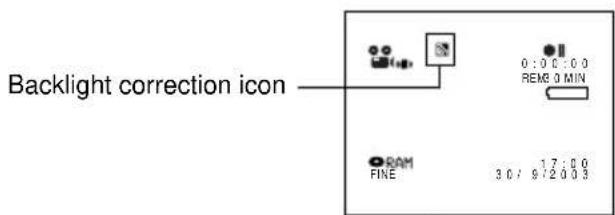 Backlight correction icon 0:0 0:0 REM 0 MIN RAM FINE 3.0 / 9/2 0.0 3