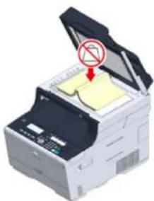 OKI MC563 - Indstilling af Dokumentglasset - 3