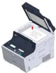 OKI MC563 - Indstilling af Dokumentglasset - 1