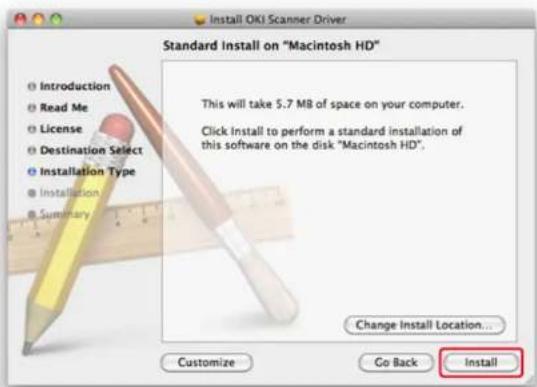 OKI MC563 - • Installation af scannerdriver for Mac OS X. - 2