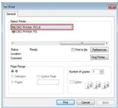 OKI C532 - For Windows PCL-printerdriver - 1