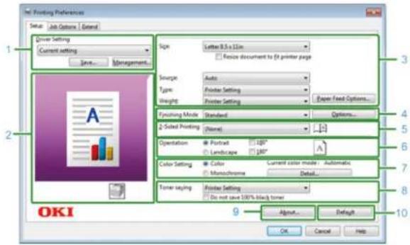 OKI C532 - Windows PCL-printerdriver - 1