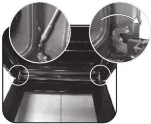 Scandomestic XO 7200 - REMOVAL AND CLEANING OF THE GLASS DOOR - 3