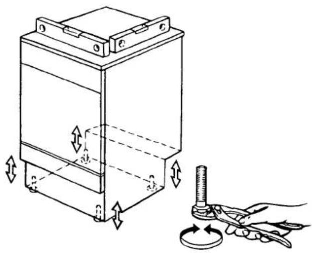 Technical diagram showing a mechanical device with directional arrows and a hand operating a tool, illustrating a rotating mechanism.