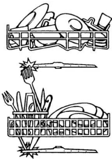 Illustration of three food items in a grid: a plate with cutlery, a fork and knife, and a knife (no text or symbols)