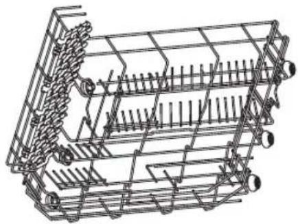 Sandstrøm SDWTTW14E - Dishwasher Basket - 1