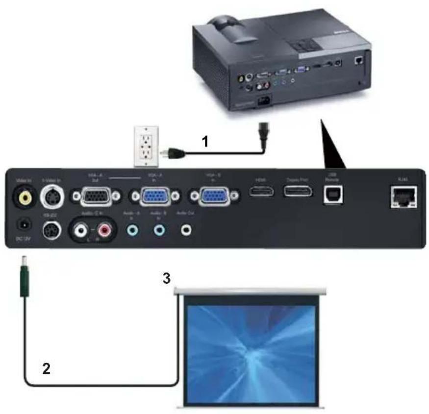 DELL 4310WX - Professionelle installationsmuligheder: Installation til kørende automatisk skærm - 1