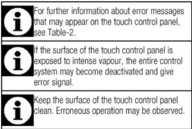 BEKO HII 64300 FHT - Error messages - 1