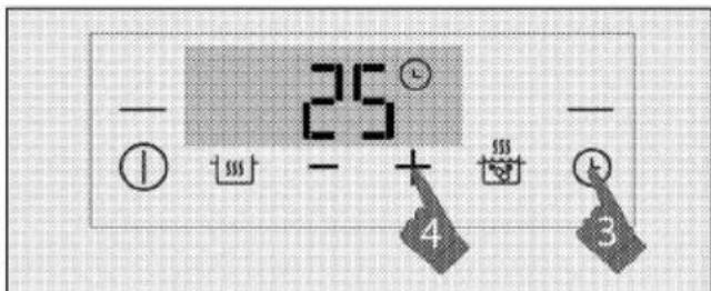 BEKO HII 64300 FHT - Activating the timer - 3