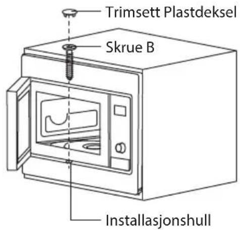 Trimsett Plastdeksel Skrue B Installasjonshull