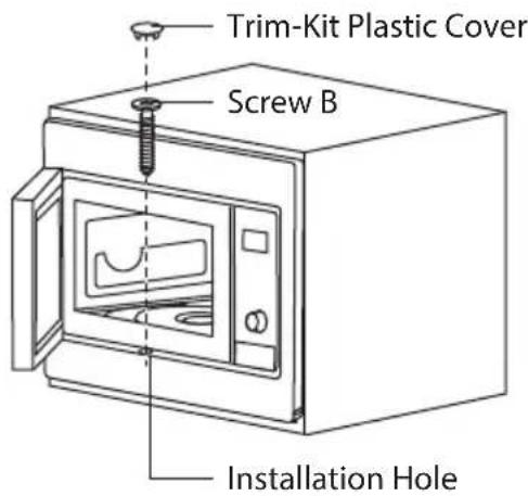 Trim-Kit Plastic Cover Screw B Installation Hole