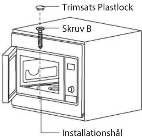 Trimsats Plastlock Skruv B Installationshål