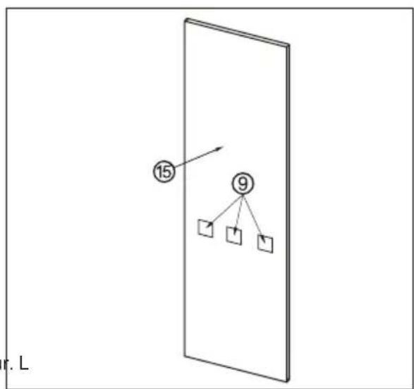 VESTFROST CBI 2791 F NF E - INSTALLATIONSVEJLEDNING OG VENDBAR D∅R - 4