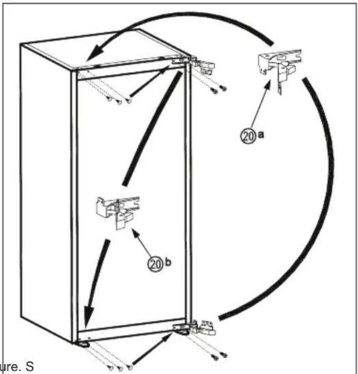 VESTFROST CBI 2791 F NF E - INSTALLATION INSTRUCTIONS AND DOOR REVERSIBILITY - 2