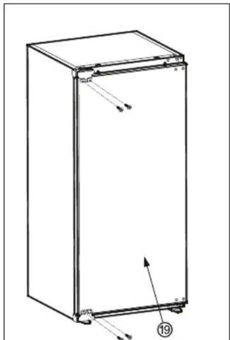 VESTFROST CBI 2791 F NF E - INSTALLATIONSVEJLEDNING OG VENDBAR D∅R - 5