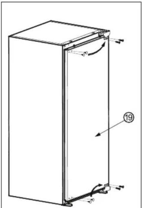 VESTFROST CBI 2791 F NF E - INSTALLATION INSTRUCTIONS AND DOOR REVERSIBILITY - 1