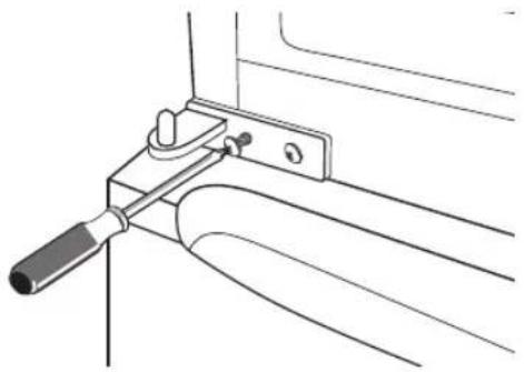 MATSUI M55TW17E - Ändra dörrens gångjärn - 11