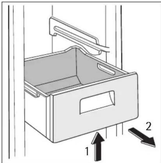 Husqvarna-Electrolux QT4409RK - Fjerne frysekurver fra fryseren - 1